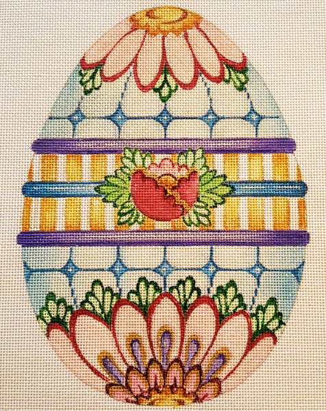 Hand-painted needlepoint canvas LFE-01