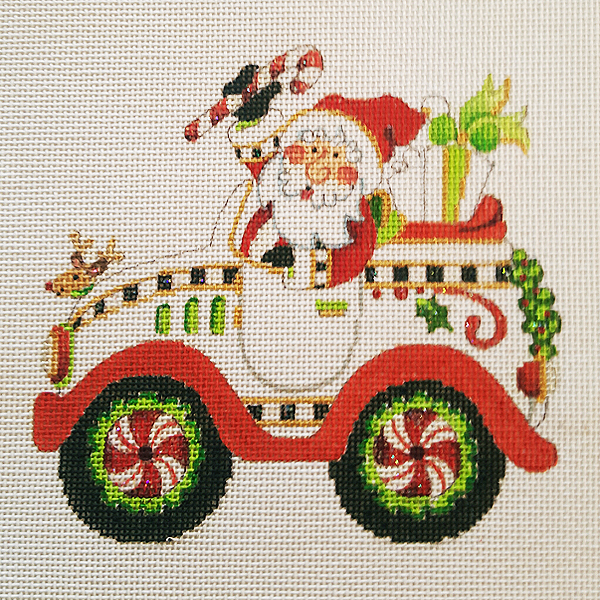 Hand-painted needlepoint canvas LFO-01