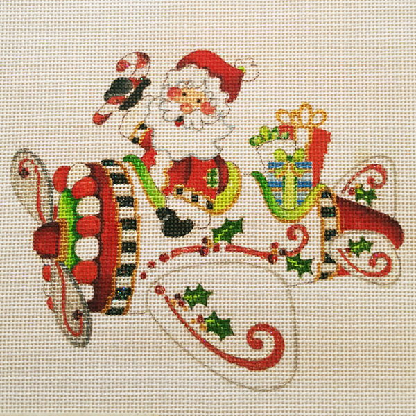 Hand-painted needlepoint canvas LFO-02