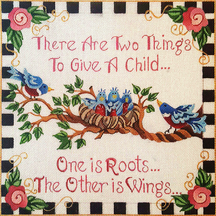 Hand-painted needlepoint canvas LFP-18
