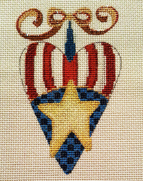 Hand-painted needlepoint canvas LFPO-02