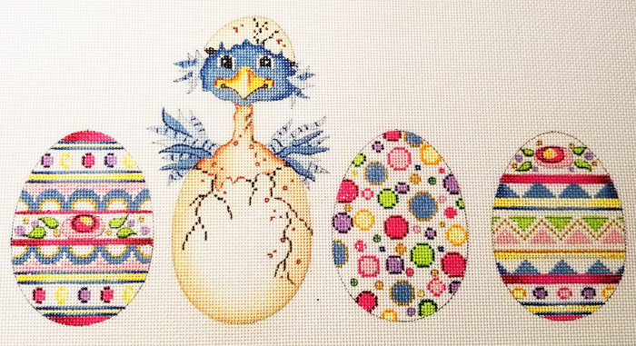 Hand-painted needlepoint canvas CSW-09