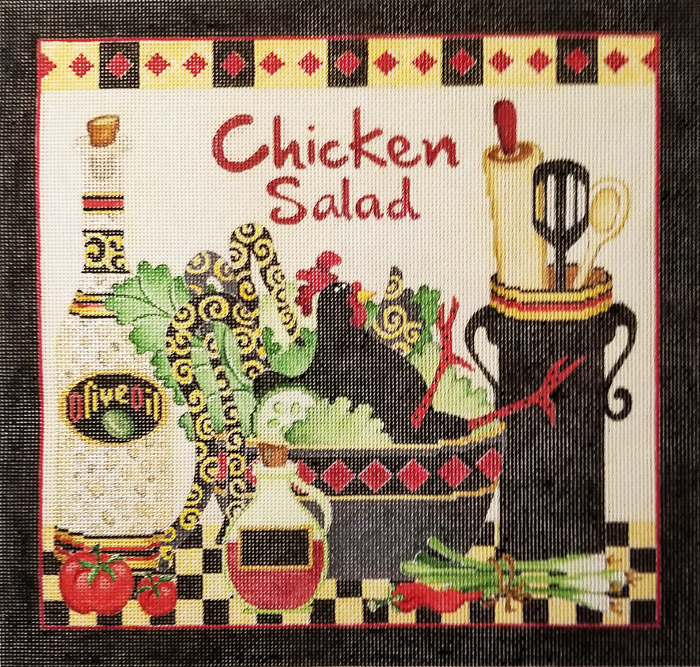 Hand-painted needlepoint canvas DH-02