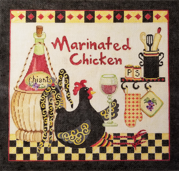 Hand-painted needlepoint canvas DH-03