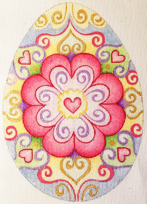 Hand-painted needlepoint canvas LFE-03