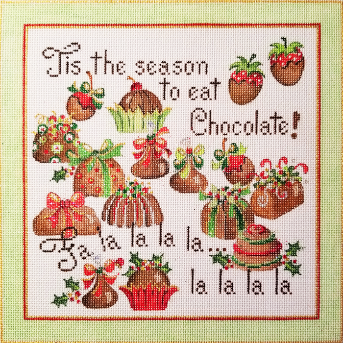 Hand-painted needlepoint canvas LG-04