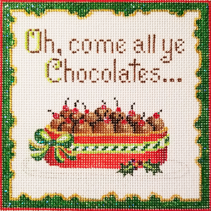 Hand-painted needlepoint canvas LG-05