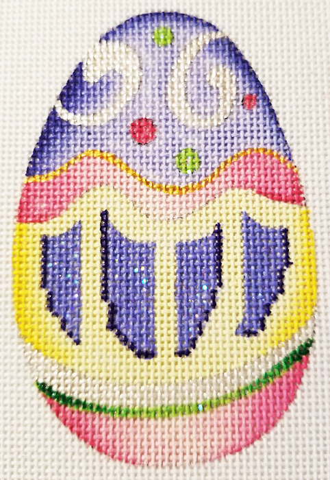 Hand-painted needlepoint canvas LG-13
