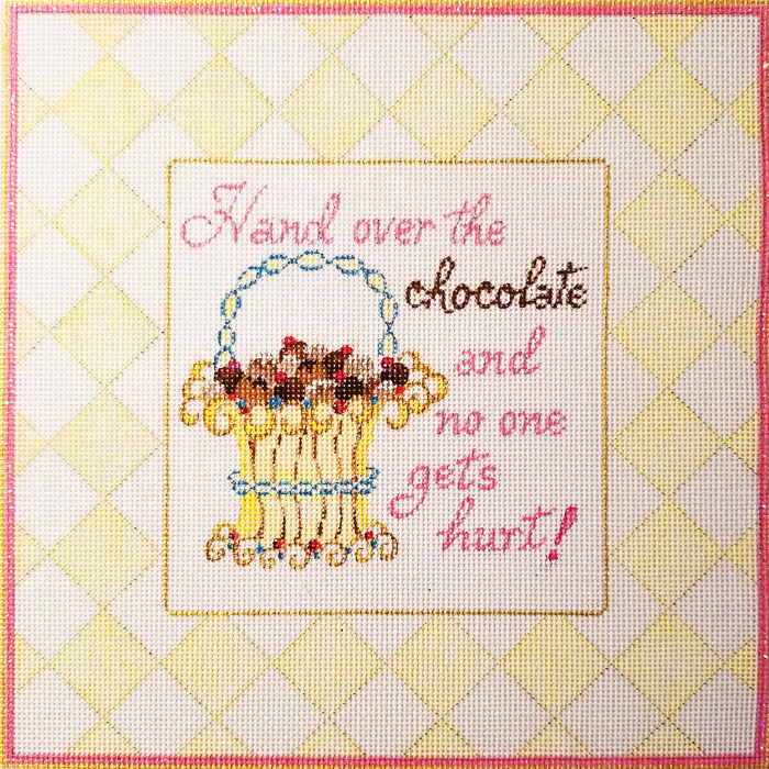 Hand-painted needlepoint canvas LG-23