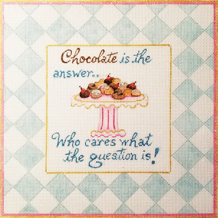 Hand-painted needlepoint canvas LG-24