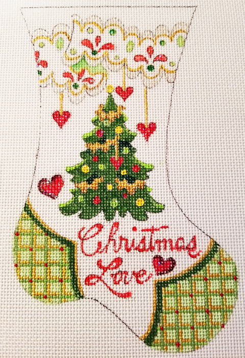 Hand-painted needlepoint canvas LG-26