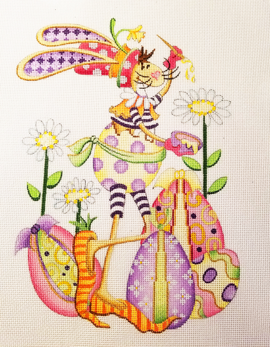 Hand-painted needlepoint canvas RMcH-01