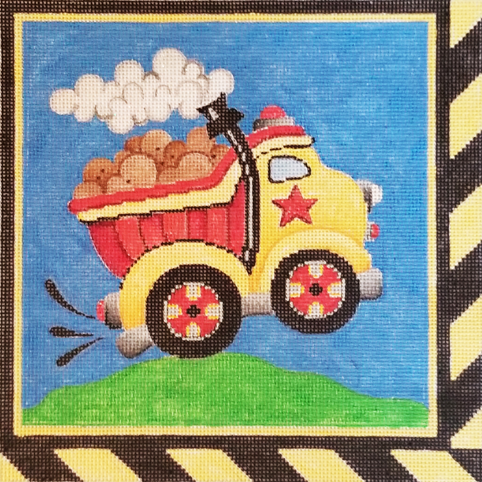Hand-painted needlepoint canvas RR-08