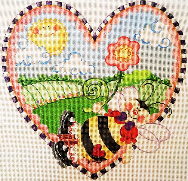 Hand-painted needlepoint canvas LFP-09