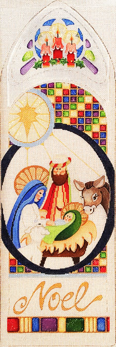 Hand-painted needlepoint canvas LFTR-02-A