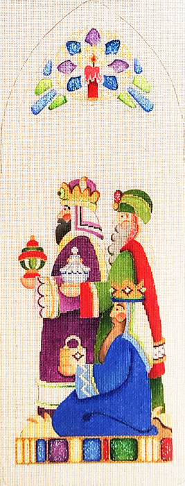 Hand-painted needlepoint canvas LFTR-02-B