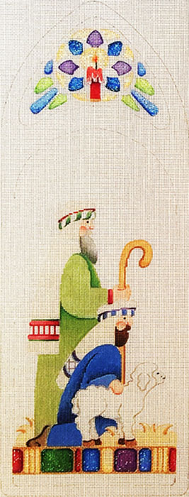 Hand-painted needlepoint canvas LFTR-02-C