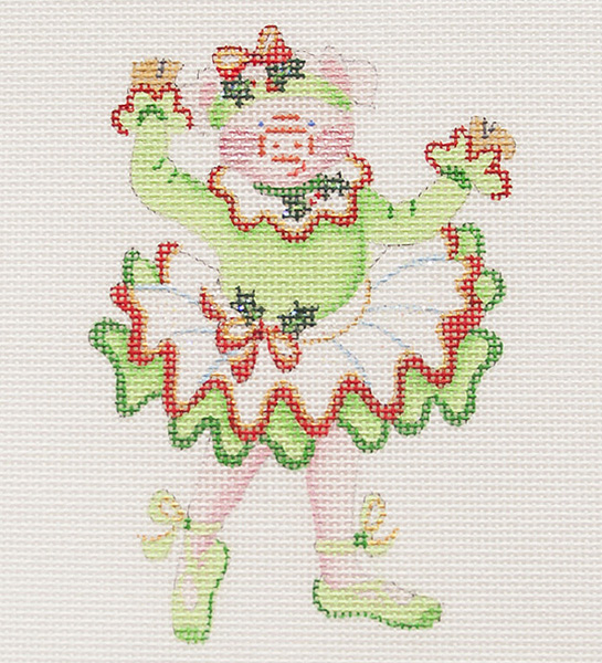 Hand-painted needlepoint canvas CODA-01