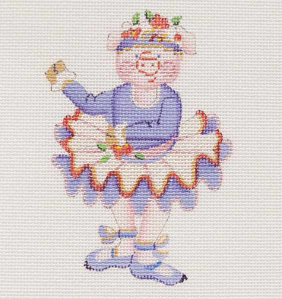 Hand-painted needlepoint canvas CODA-02