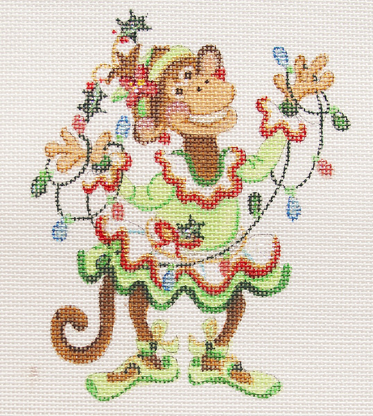 Hand-painted needlepoint canvas CODA-08