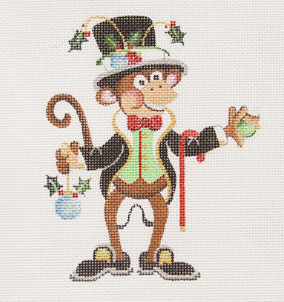 Hand-painted needlepoint canvas CODA-10