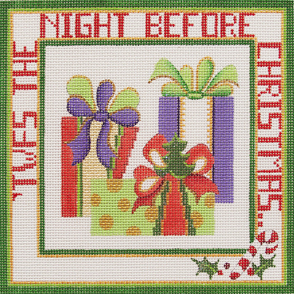 Hand-painted needlepoint canvas CHP-02