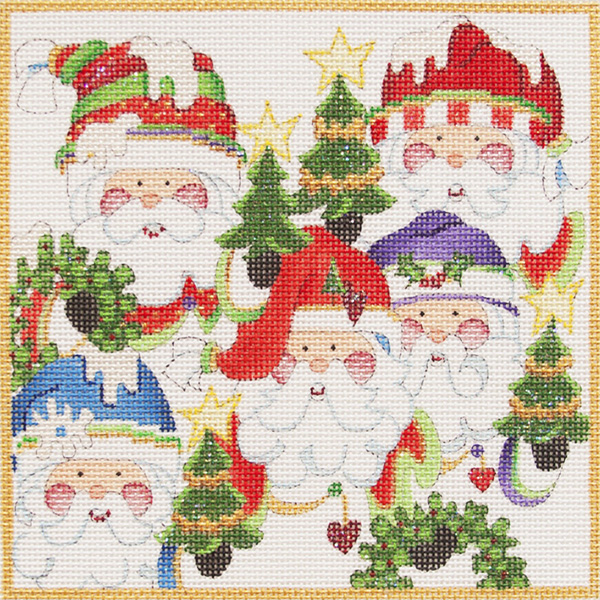 Hand-painted needlepoint canvas CHP-06
