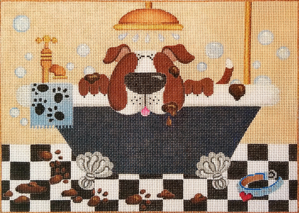 Hand-painted needlepoint canvas JP-06