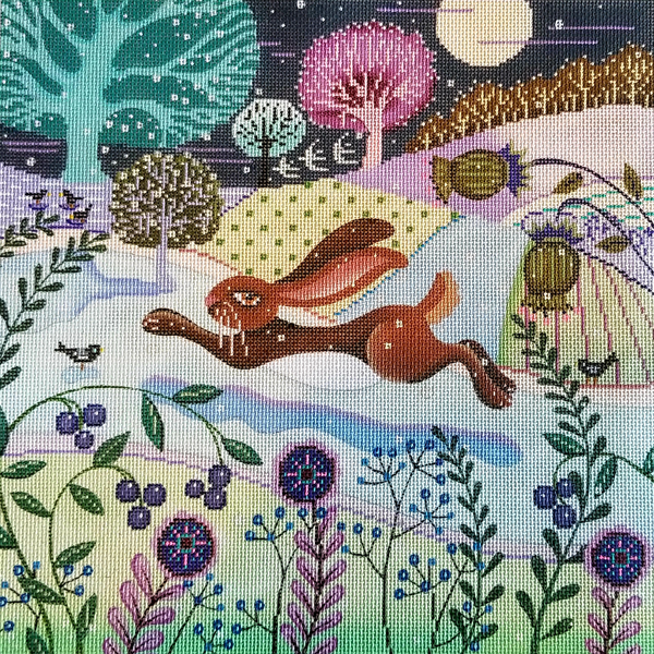 Hand-painted needlepoint canvas JP-11
