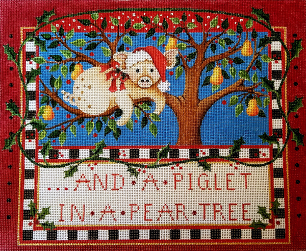 Hand-painted needlepoint canvas LG-29