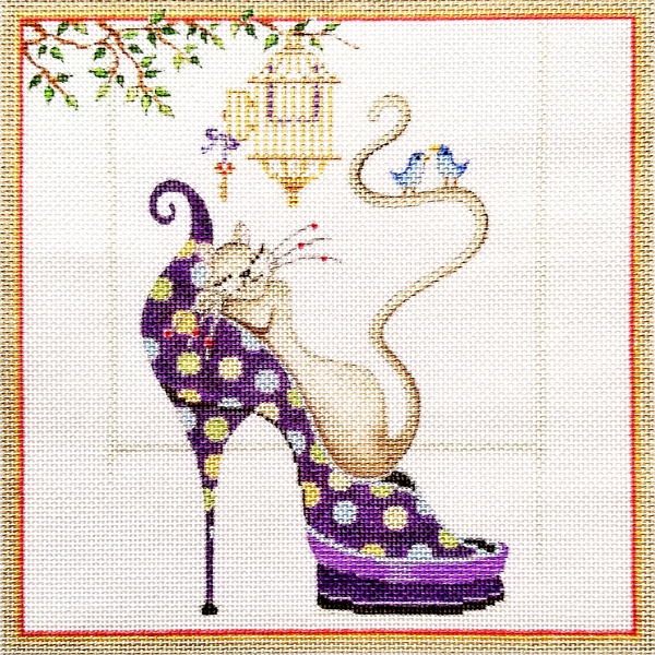Hand-painted needlepoint canvas MR-04