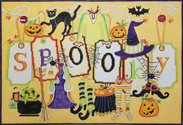 Hand-painted needlepoint canvas SJ-02