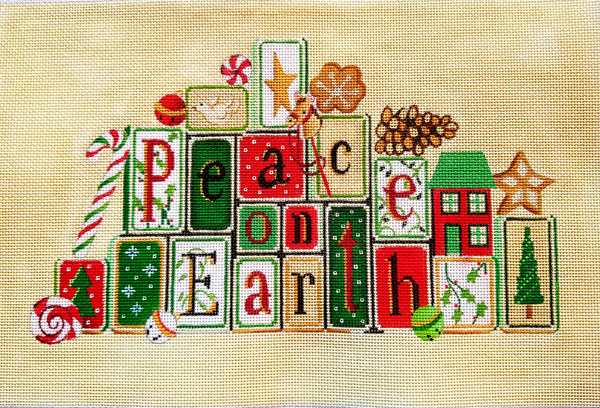 Hand-painted needlepoint canvas SJ-06