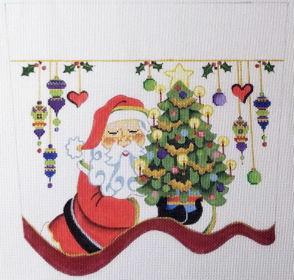 Hand-painted needlepoint canvas CSC-114