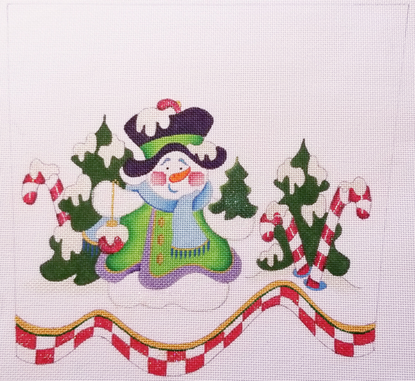 Hand-painted needlepoint canvas CSC-55