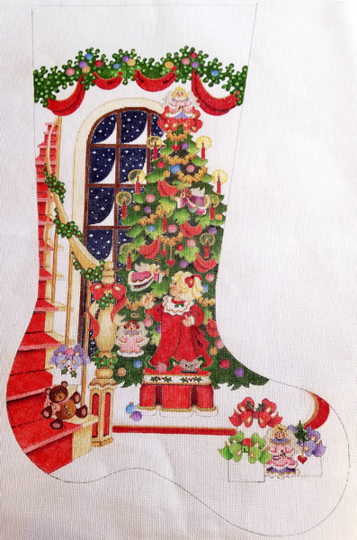 Hand-painted needlepoint canvas CS-1202