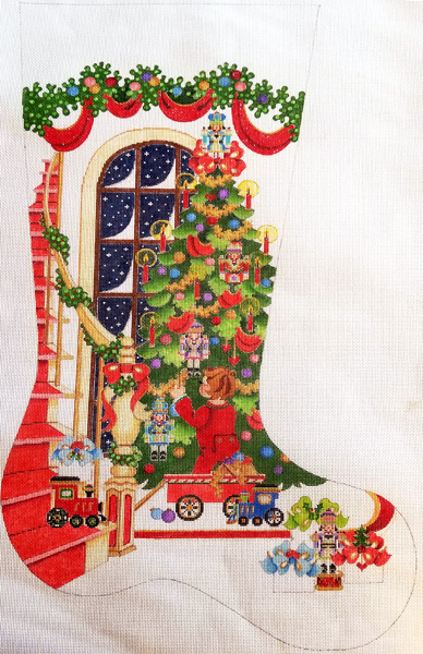 Hand-painted needlepoint canvas CS-1203