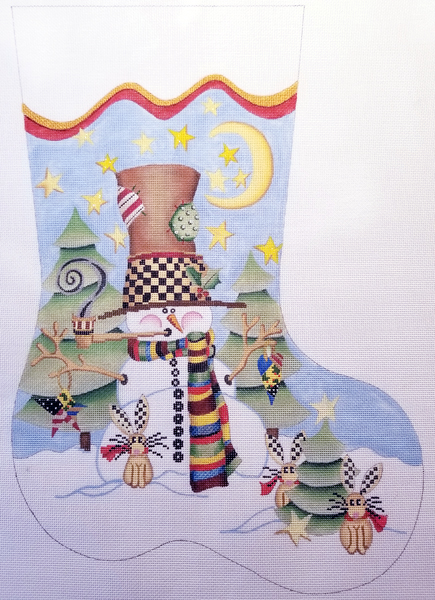 Hand-painted needlepoint canvas CS-3000