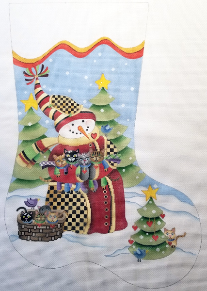 Hand-painted needlepoint canvas CS-3004