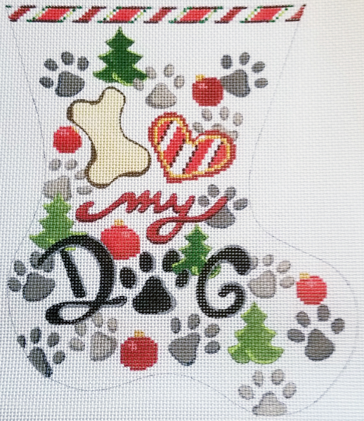 Hand-painted needlepoint canvas RR-24