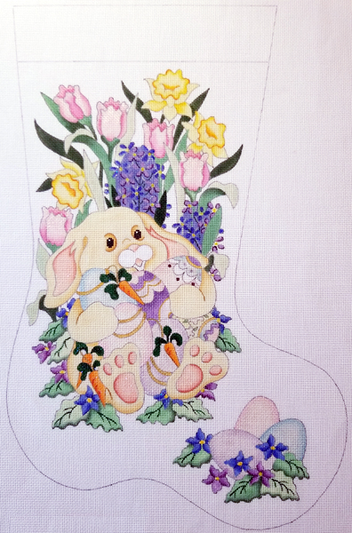 Hand-painted needlepoint canvas ES-372