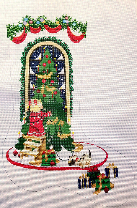 Hand-painted needlepoint canvas CS-234HC
