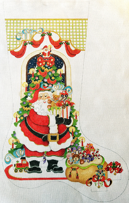 Hand-painted needlepoint canvas CS-251