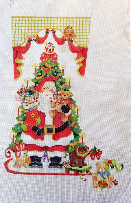 Hand-painted needlepoint canvas CS-252