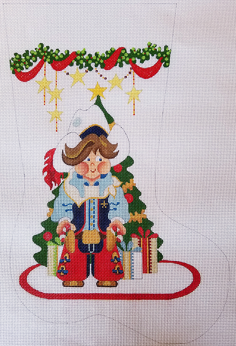 Hand-painted needlepoint canvas CS-301