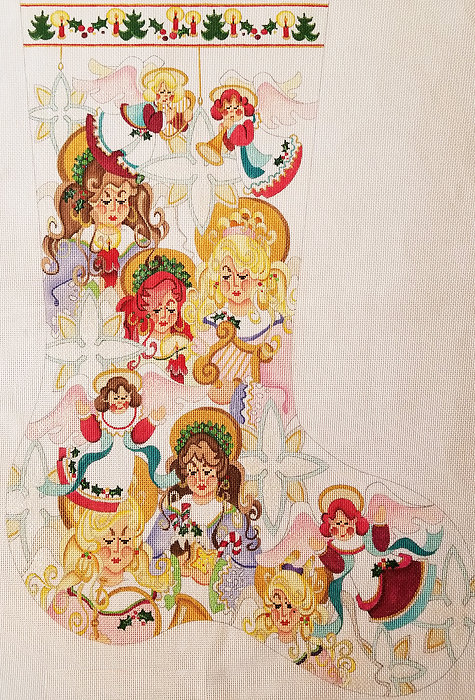 Hand-painted needlepoint canvas CS-345