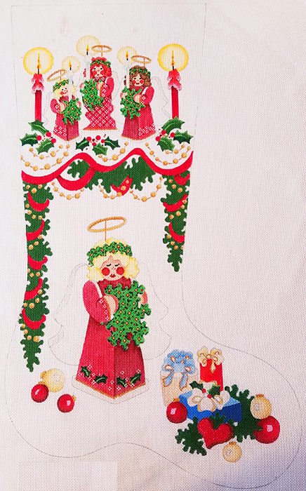 Hand-painted needlepoint canvas CS-503