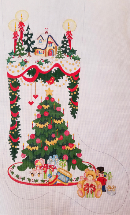 Hand-painted needlepoint canvas CS-506
